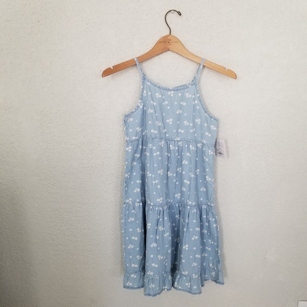 Blue floral dress